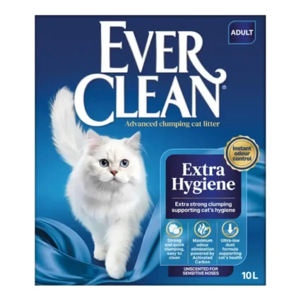 Ever Clean Extra Strong Unscented Kokusuz Topaklanan Kedi Kumu 10 L