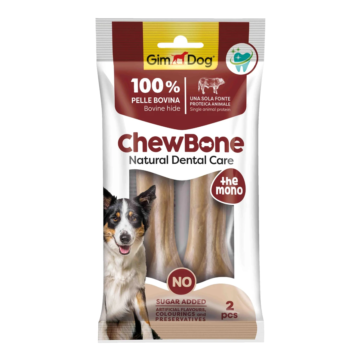 GimDog Mordimi Chew Bones Press 5.5 inch 120 g 2li