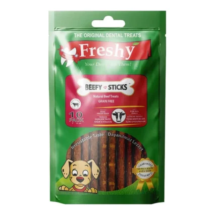 Freshy Beefy Sticks Sığır Etli Çubuk 10 adet 12 cm