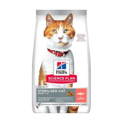 Hill's Science Plan Somonlu Kısırlaştırılmış Yetişkin Kedi Maması Avantajlı Paket 3 kg