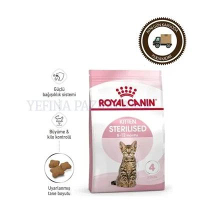 Royal Canin Kitten Sterilised Kısırlaştırılmış Yavru Kedi Maması 2 kg
