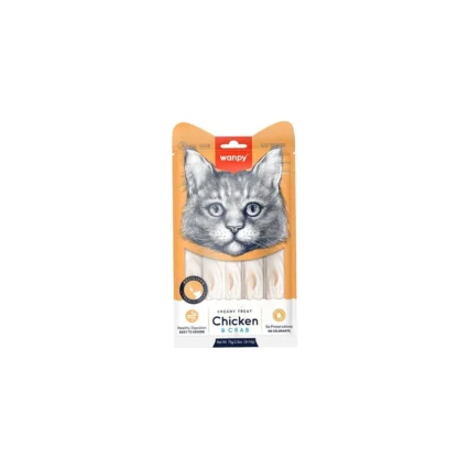 Wanpy Tavuk & Yengeç Kedi Krema Ödül Maması 5x14 gr