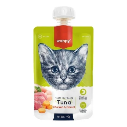 Wanpy Taze Ton Balıklı & Tavuklu Ezme Kedi Maması 90 G