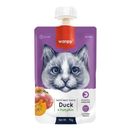 Wanpy Taze Ördekli&bal Kabaklı Kedi Et Ezmesi 90 gr