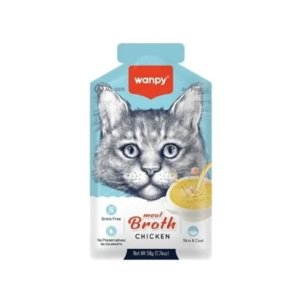 Wanpy Tavuk Etli Tahılsız Kedi Çorbası 50 gr