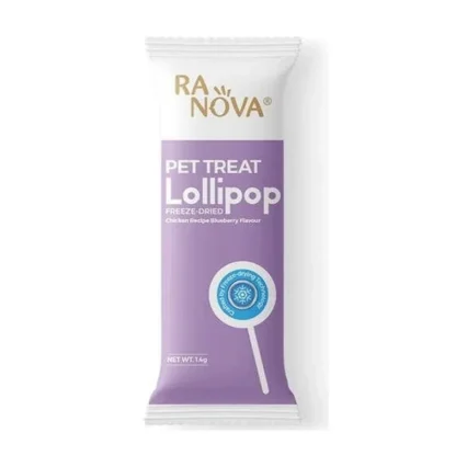 Ranova Yaban Mersini Aromalı Dondurularak Kurutulmuş Kedi Ödülü Lolipop