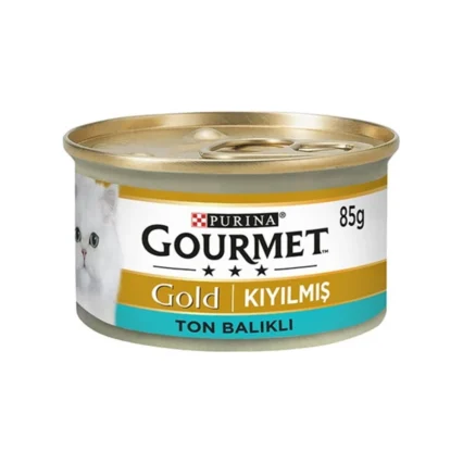 Purina Gourmet Gold Kıyılmış Ton Balıklı Yetişkin Konserve Kedi Maması 8