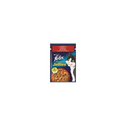 Pouch Sensation Jellies Sığır Etli ve Domatesli Yetişkin Kedi Konservesi 85 gr
