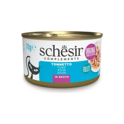 Schesir Broth Ton Balıklı Et Suyunda Kedi Konservesi 70 gr