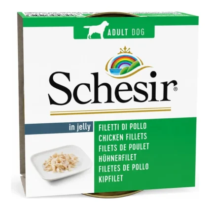 Schesir Tavuklu Jöle Içinde Konserve Köpek Maması 150GR