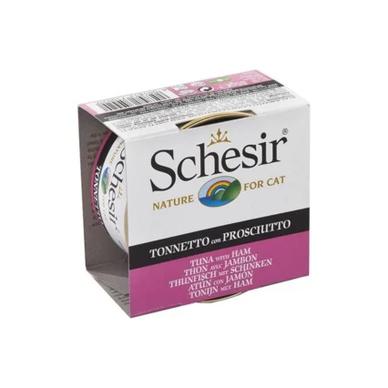 Schesir C140 Jelly Ton Balıklı ve Jambonlu Jöleli Kedi Konservesi 85 Gr