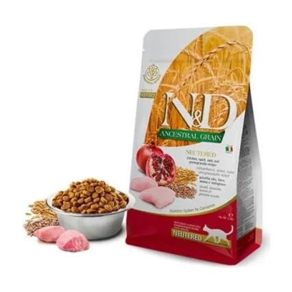 N&d Ancestral Grain Tavuklu Narlı Düşük Tahıllı Kısırlaştırılmış Kedi Maması 1,5 kg