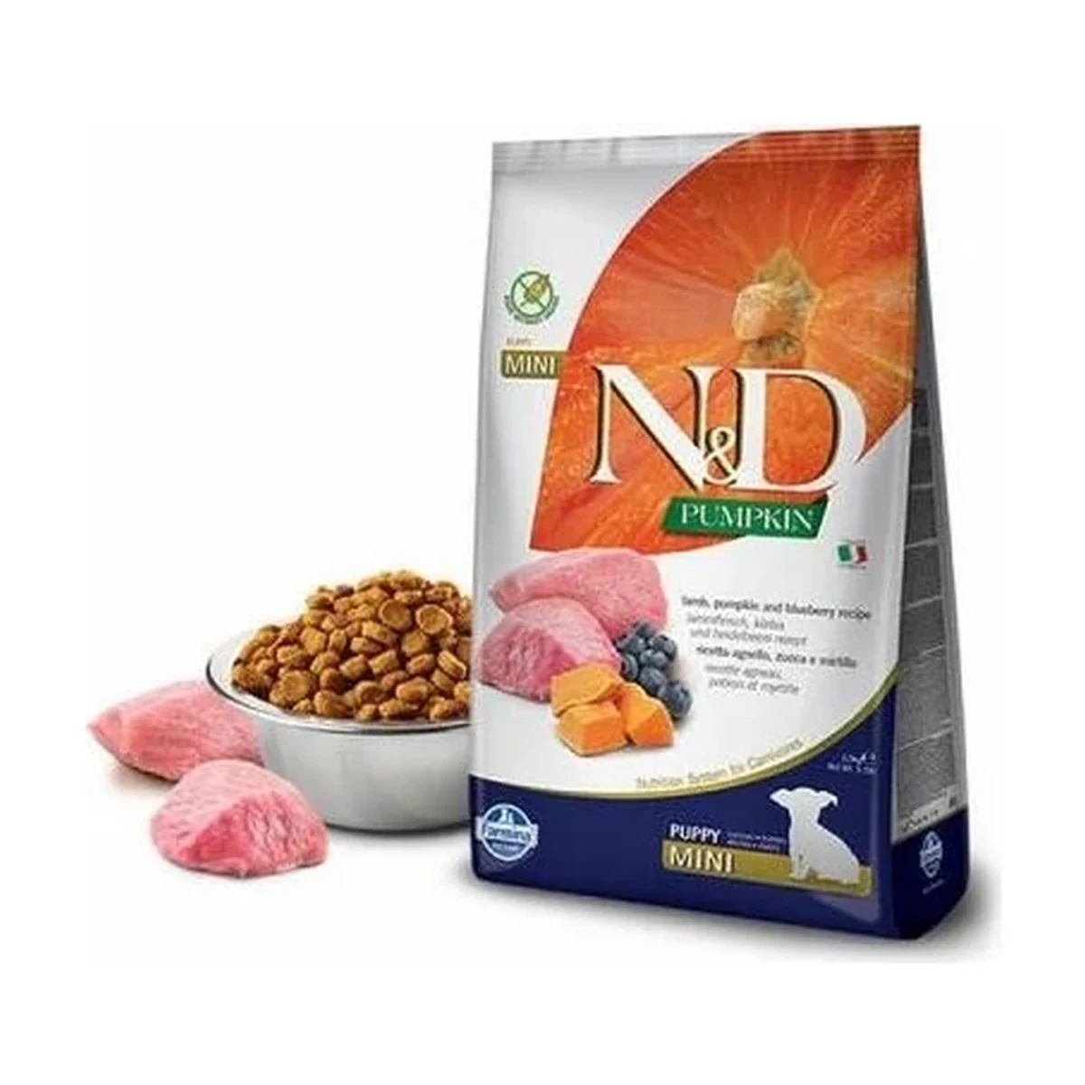 N&d Pumpkin Balkabaklı Kuzulu Yaban Mersinli Küçük Irk Tahılsız Yavru Köpek Maması 2,5 kg