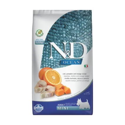 N&D Nd Ocean M.Balığı Adult Mini Tahılsız Köpek Maması - 2.5 Kg
