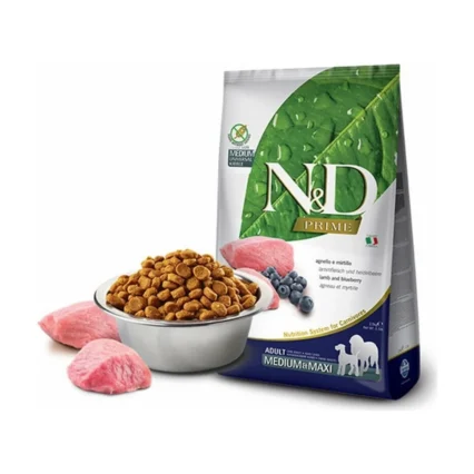 N&D Nd Prime Kuzu Etli Adult Med&Maxi Tahılsız Köpek Maması - 2.5 Kg