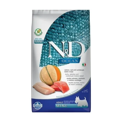 N&d Ocean Somon ve Morina Balıklı Mini Yetişkin Köpek Maması 2.5 kg - 8010276039309