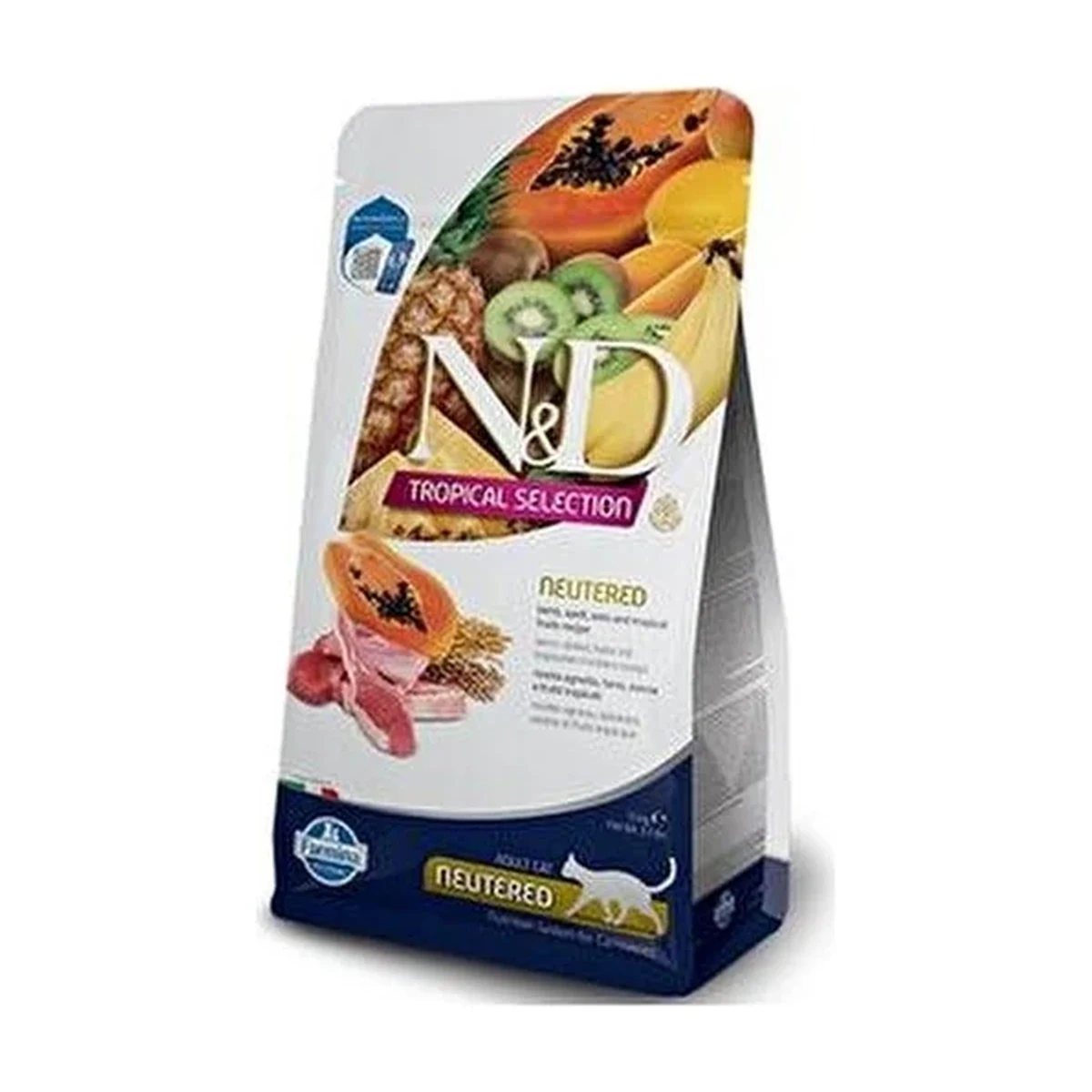 N&D Tropical Selection Kuzu Etli Kısırlaştırılmış Yetişkin Kedi Maması 1,5 Kg | Neutered Lamb, Spelt, Oats & Tropical Fruits Feline - Görsel 2