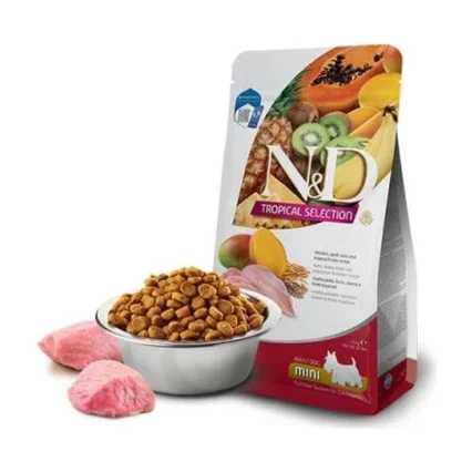 Ny Joy N&d Tropical Selection Tavuklu ve Tropikal Meyveli Mini Irk Yetişkin Köpek Maması 1,5 kg