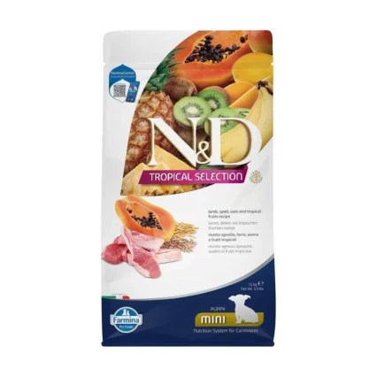N&D Nd Tropical Selection Mini Yavru Kuzu Etli Köpek Maması 1,5 Kg