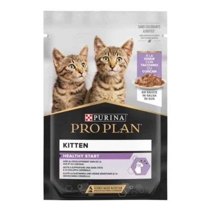 Pro Plan Yavru Kedi Konservesi 85GR Premium Kalite Sos İçinde Hindi Lezzeti