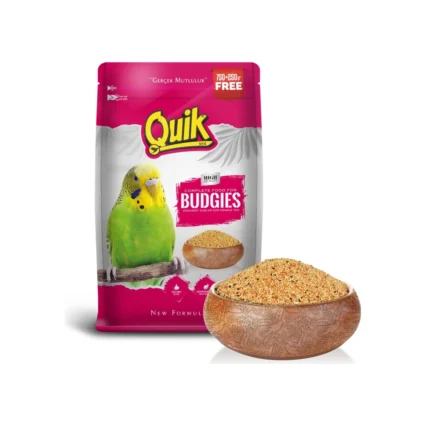Quik Muhabbet Yemi 750+250GR Tanecikli İçerik ile Kuşlar İçin Besleyici ve Enerji Desteği