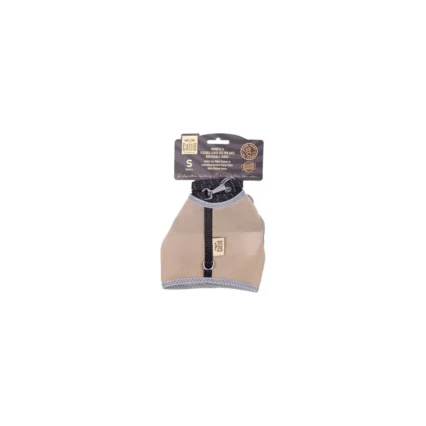 Cattie Havalı Dokuma Kedi Göğüs ve Gezdirme Takımı Small Bej 1x20
