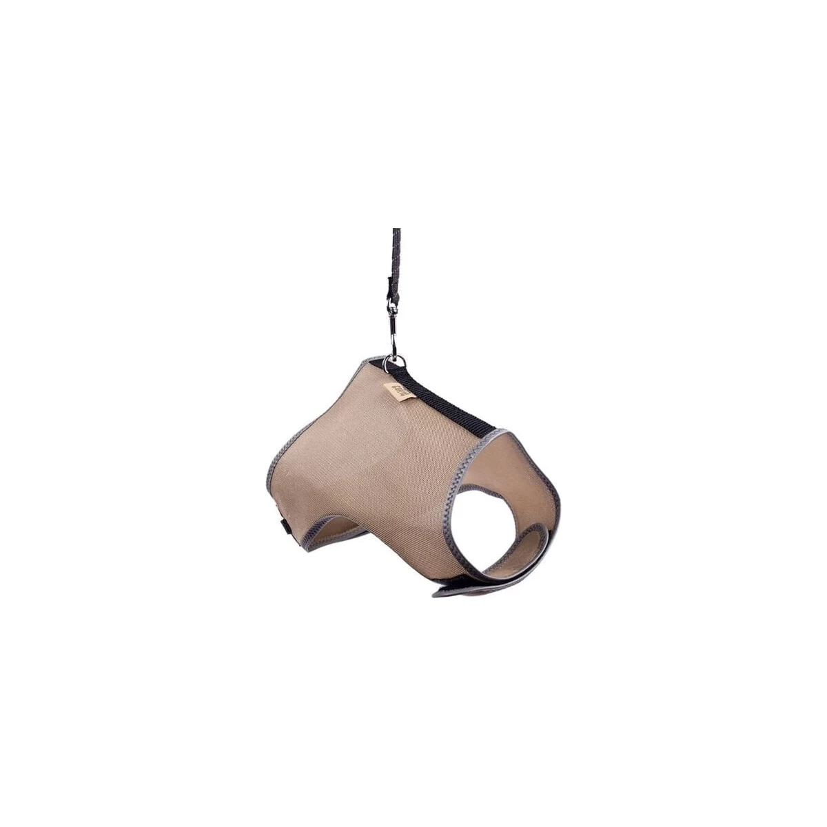 Cattie Havalı Dokuma Kedi Göğüs ve Gezdirme Takımı Large Bej 1.5x - Görsel 2