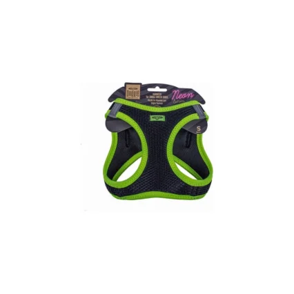 Doggie Havalı Dokuma Neon Serisi Küçük Irk Göğüs Tasması Xs Beden Sarı 30-34 cm
