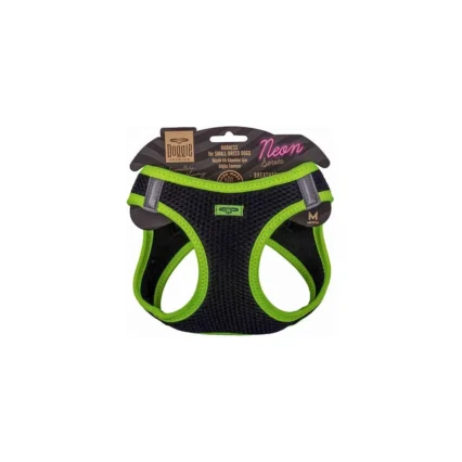 Doggie Havalı Dokuma Neon Serisi Küçük Irk Göğüs Tasması M Beden Sarı 38-44 cm
