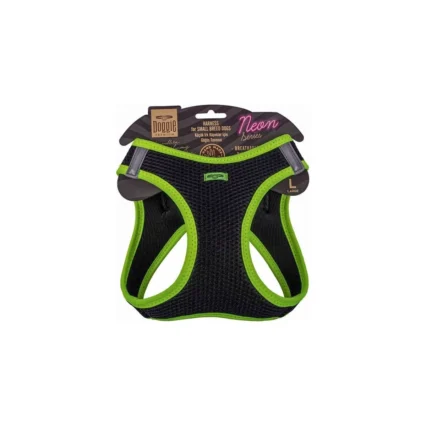 Doggie Havalı Dokuma Neon Serisi Küçük Irk Göğüs Tasması L Beden Sarı 42-48 cm
