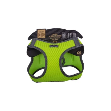 Doggie Havalı Dokuma Reflektör Serisi Küçük Irk Göğüs Tasması Sarı XS-30-34CM