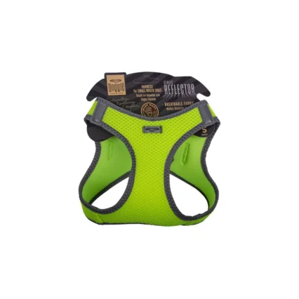 Doggie Havalı Dokuma Reflektör Serisi Küçük Irk Göğüs Tasması Sarı S-32-38CM