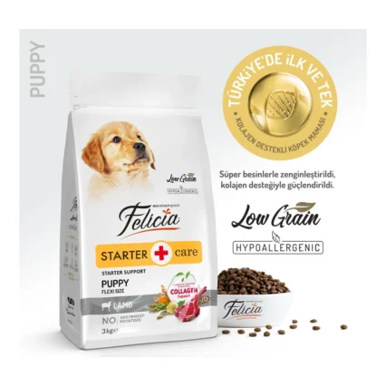 Felicia 3 Kg Yavru Kuzulu Small/Mini Az Tahıllı HypoAllergenic Kö
