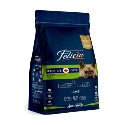 Felicia 3 Kg Yetişkin Kuzulu Small/Mini Az Tahıllı HypoAllergenic