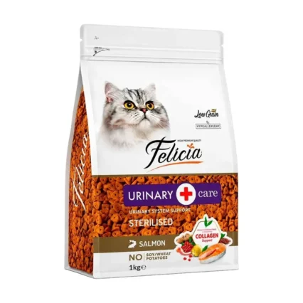 Felicia Sterilised Somonlu Kolajenli Kedi Maması 1 kg