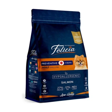 Felicia 3 Kg Yetişkin Somonlu Small Az Tahıllı /Mini HypoAllergen Köpek Maması