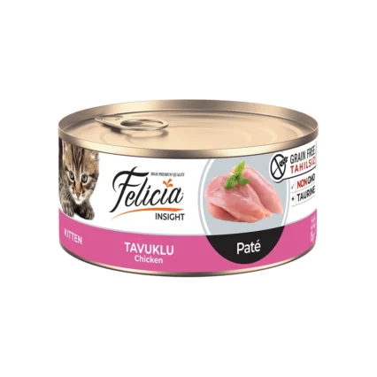 Felicia Tahılsız Tavuklu Kıyılmış Yaş Kedi M Konserve 85 gr Ekonomik Yavru Mama