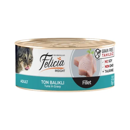 Felicia Tahılsız Ton Balıklı Fileto Yaş Kedi Konservesi 85 gr