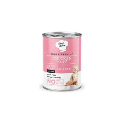 Chef's Choice Kıtten Tavuklu Kıyılmış Mama 400 gr Süper Premium Tatlı ve Besleyici