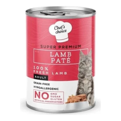 Chefs Choice Lamb Pate Kuzu Etli Kıyılmış Kedi Maması 400 gr