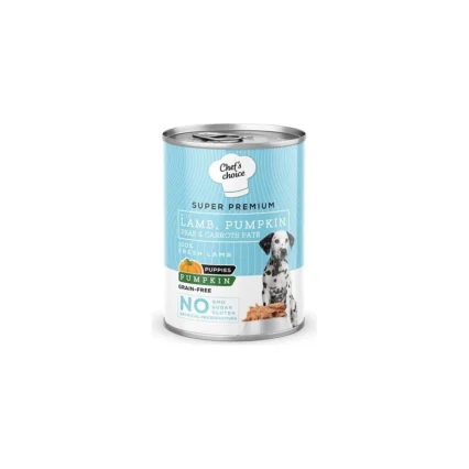 Chefs Choice Chef's Choice Kuzu Etli ve Balkabaklı Kıyılmış Yavru Köpek Konservesi 400 gr