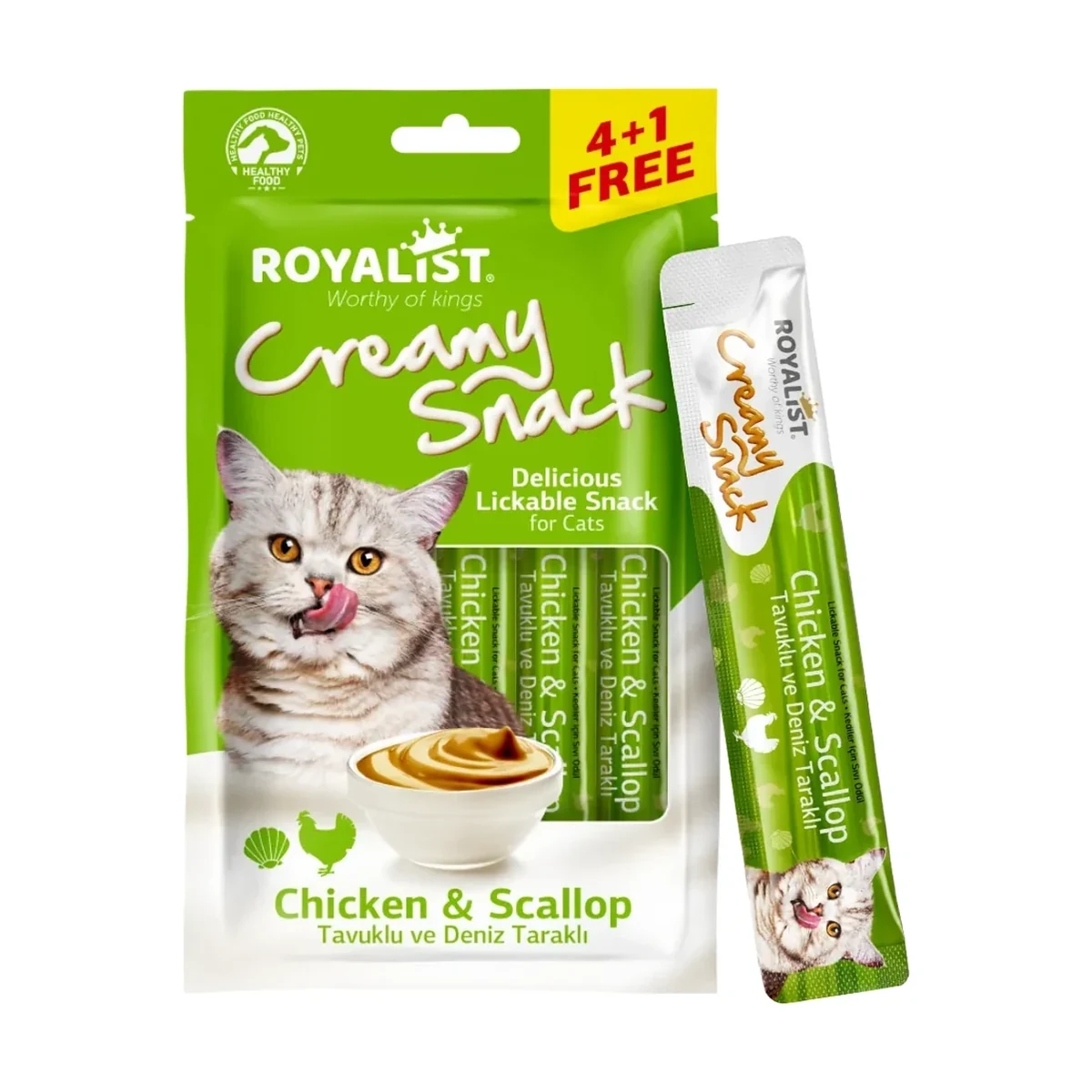 Royalist Creamy Snack Chicken & Scallop 75 gr