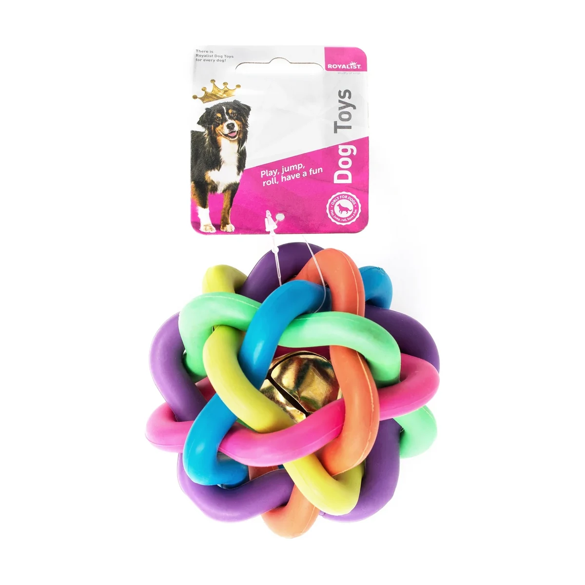Royalist TPRX055 Large Zilli Top Köpek Oyuncağı 10,5 cm