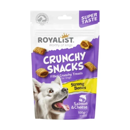 Lummed Royalist - Dog Crunchy Snacks Somonlu ve Peynirli Çıtır Yetişkin Köpek Bisküvisi 100 gr