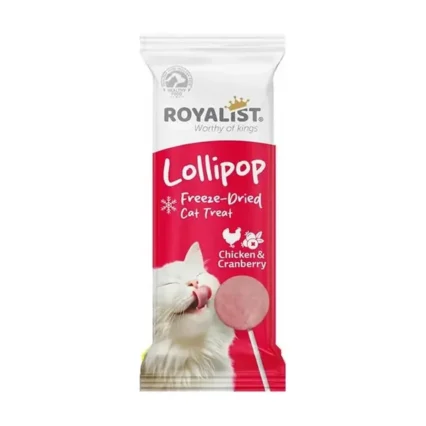 Royalist Tavuklu ve Kızılcıklı Kedi Lolipop Ödülü 1,4 gr