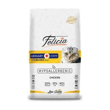 Felicia Az Tahıllı Tavuklu Hypoallergenic Kısırlaştırılmış Kedi Maması 1 kg