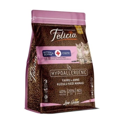 Bimel Felicia Az Tahıllı 1 kg Yavru Kuzulu Kedi Maması Hypoallergenic Skt: 07/2027