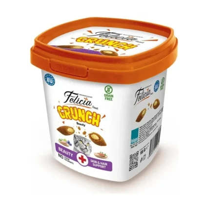 Felicia Beauty Tavuklu Somonlu Kedi Ödül Maması 100G Yetişkin Kediler İçin Deri ve Tüy Desteği